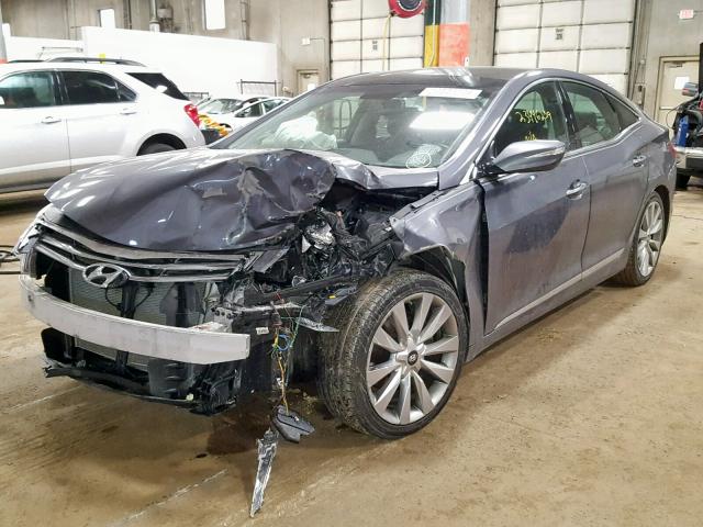 KMHFH4JGXDA323408 - 2013 HYUNDAI AZERA GLS GRAY photo 2