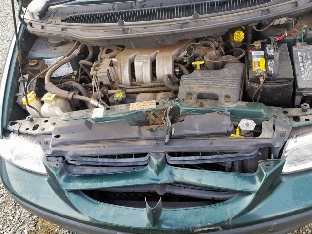 2B4GP25R9XR454290 - 1999 DODGE CARAVAN GREEN photo 7