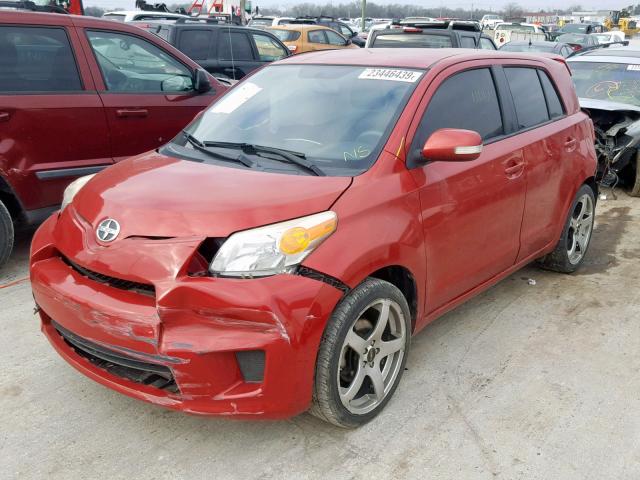 JTKKU4B4XC1027282 - 2012 TOYOTA SCION XD RED photo 2