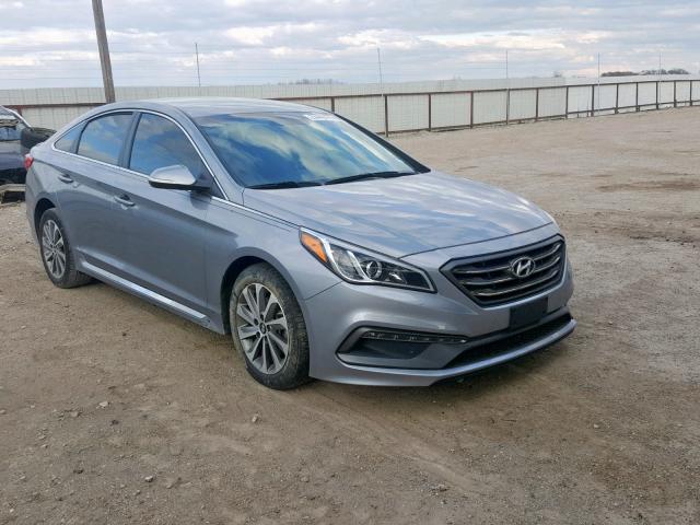 5NPE34AFXGH291787 - 2016 HYUNDAI SONATA SPO GRAY photo 1