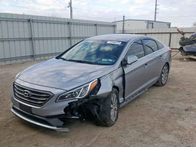 5NPE34AFXGH291787 - 2016 HYUNDAI SONATA SPO GRAY photo 2