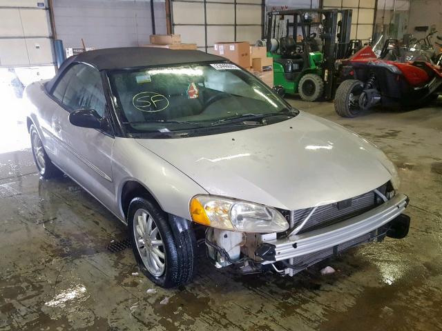 1C3EL55R32N167772 - 2002 CHRYSLER SEBRING LX SILVER photo 1