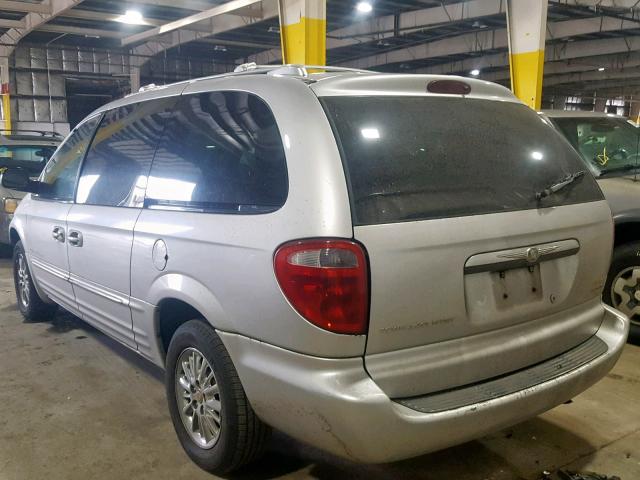 2C8GT64L01R151066 - 2001 CHRYSLER TOWN & COU SILVER photo 3