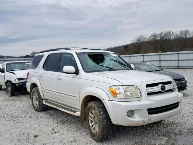 5TDBT48A46S265515 - 2006 TOYOTA SEQUOIA LI WHITE photo 1