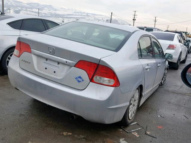 1HGFA46599L001310 - 2009 HONDA CIVIC GX SILVER photo 4