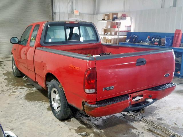 1FTZX1729XKA84611 - 1999 FORD F150 RED photo 3