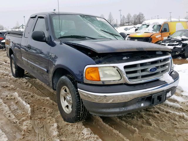 2FTRX17204CA53750 - 2004 FORD F-150 HERI BLUE photo 1