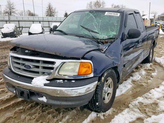 2FTRX17204CA53750 - 2004 FORD F-150 HERI BLUE photo 2