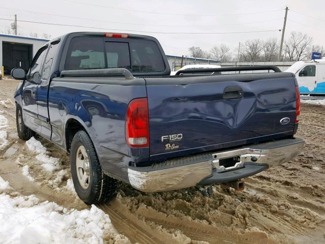 2FTRX17204CA53750 - 2004 FORD F-150 HERI BLUE photo 3