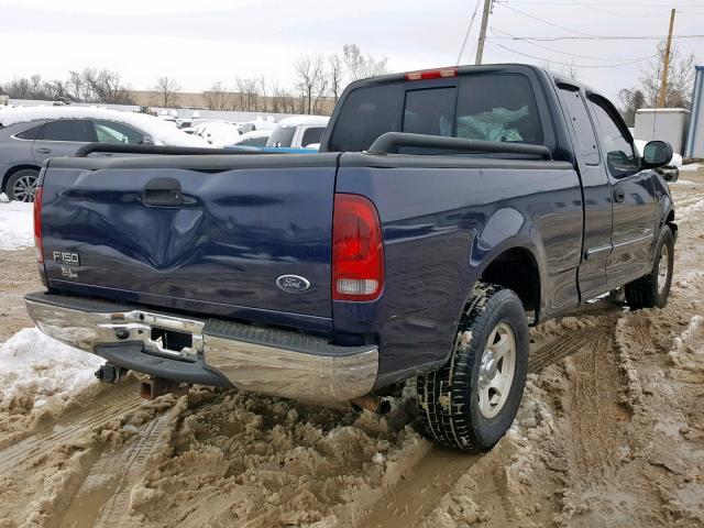 2FTRX17204CA53750 - 2004 FORD F-150 HERI BLUE photo 4