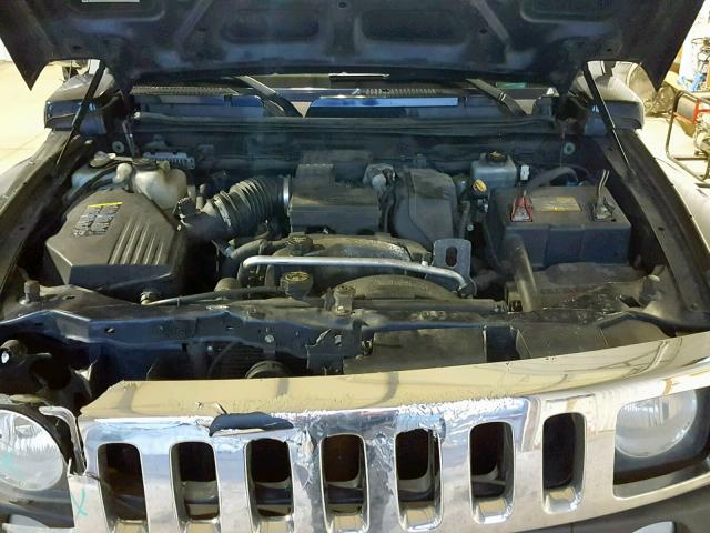 5GTDN13E278122296 - 2007 HUMMER H3 BLUE photo 7