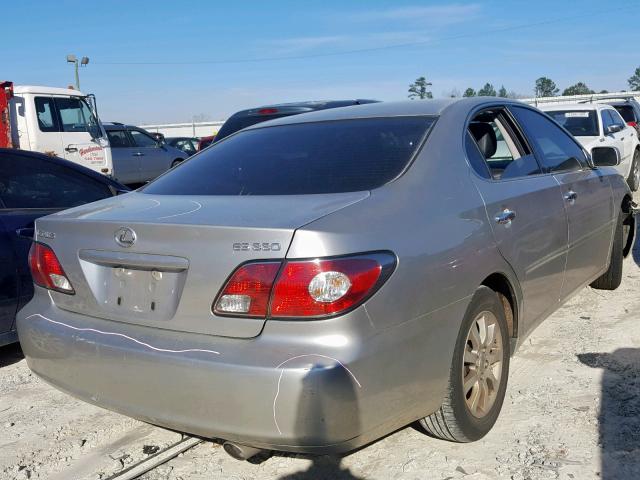 JTHBA30G740014907 - 2004 LEXUS ES 330 SILVER photo 4