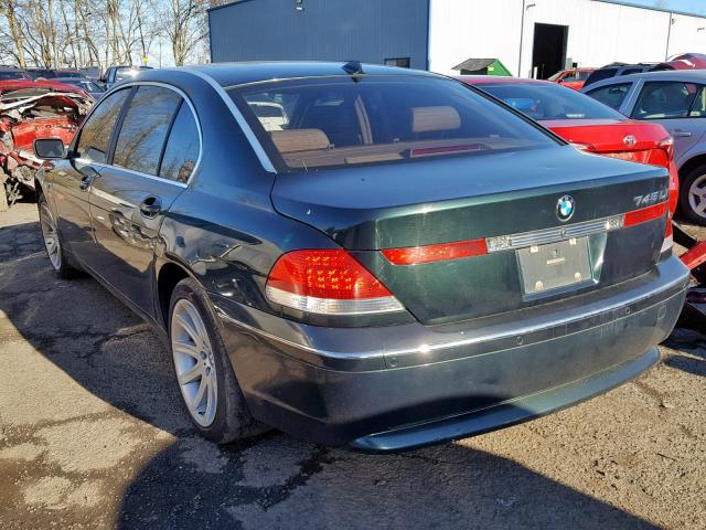 WBAGN63453DR15762 - 2003 BMW 745 LI GREEN photo 3