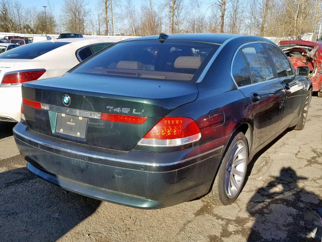 WBAGN63453DR15762 - 2003 BMW 745 LI GREEN photo 4