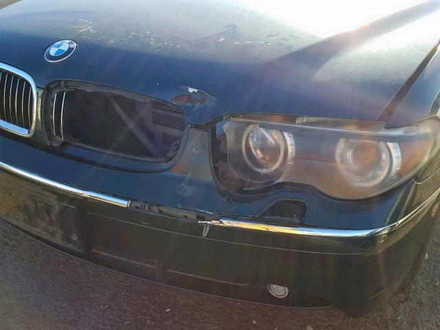 WBAGN63453DR15762 - 2003 BMW 745 LI GREEN photo 9