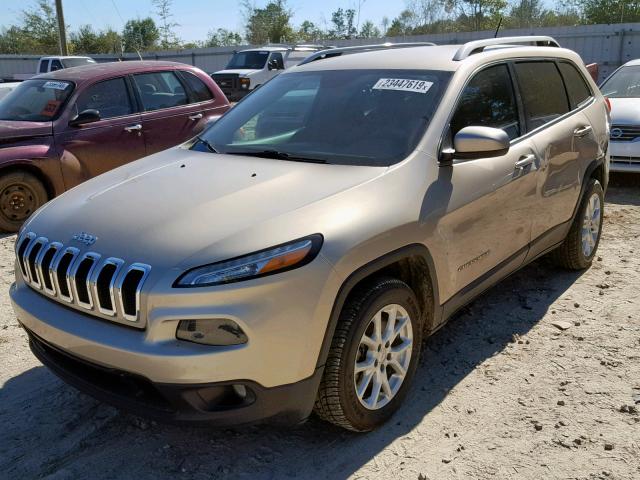 1C4PJLCB5EW181384 - 2014 JEEP CHEROKEE L GOLD photo 2