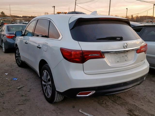 5FRYD4H44FB029211 - 2015 ACURA MDX TECHNO 白色 照片 3