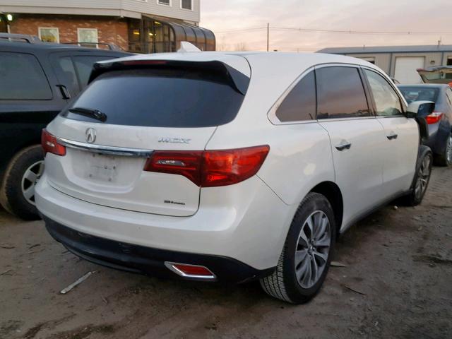 5FRYD4H44FB029211 - 2015 ACURA MDX TECHNO 白色 照片 4