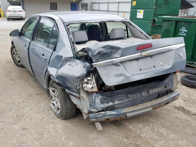 1G1ZS58FX7F102445 - 2007 CHEVROLET MALIBU LS BLUE photo 3
