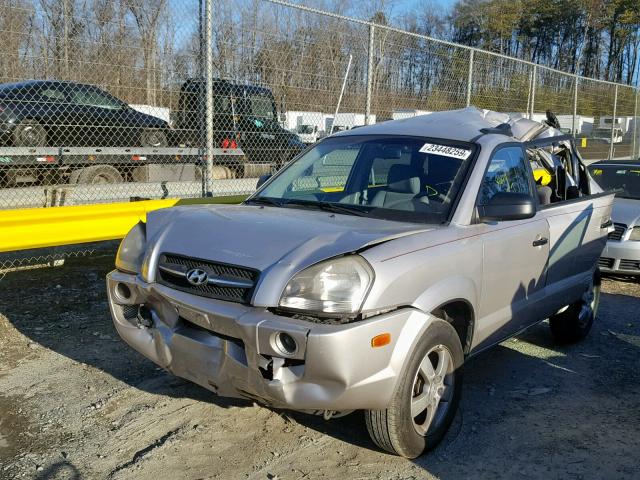 KM8JM12B16U287567 - 2006 HYUNDAI TUCSON GL SILVER photo 2