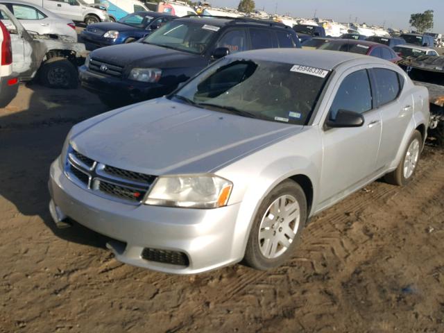 1B3BD4FB8BN517258 - 2011 DODGE AVENGER EX SILVER photo 2