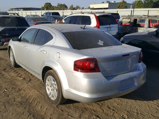 1B3BD4FB8BN517258 - 2011 DODGE AVENGER EX SILVER photo 3