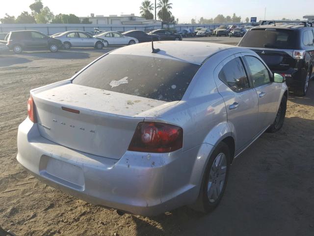 1B3BD4FB8BN517258 - 2011 DODGE AVENGER EX SILVER photo 4