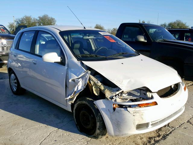 KL1TD66607B700462 - 2007 CHEVROLET AVEO BASE Ақ фото 1