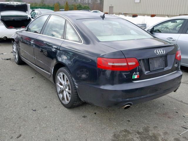 WAUSG74F79N017936 - 2009 AUDI A6 BLACK photo 3