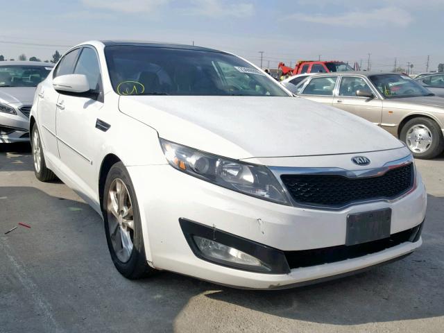 5XXGN4A77DG111068 - 2013 KIA OPTIMA EX WHITE photo 1