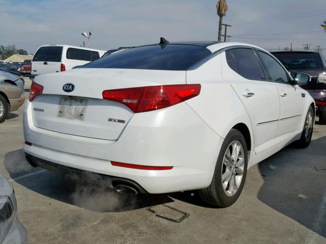 5XXGN4A77DG111068 - 2013 KIA OPTIMA EX WHITE photo 4