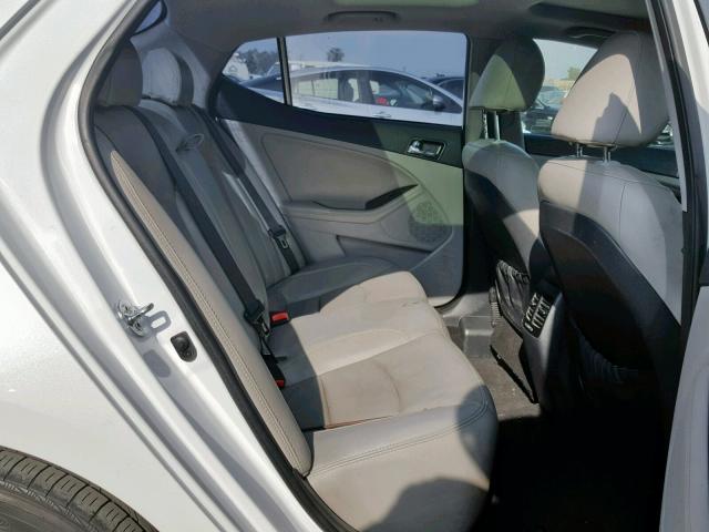 5XXGN4A77DG111068 - 2013 KIA OPTIMA EX WHITE photo 6