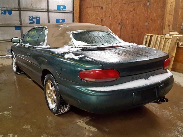 3C3EL55H7WT289516 - 1998 CHRYSLER SEBRING JX GREEN photo 3