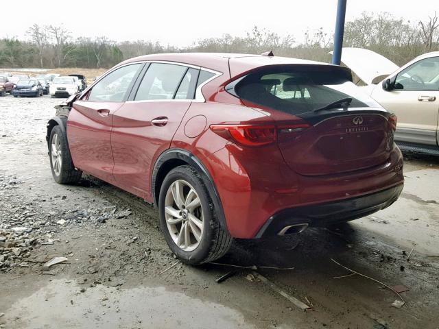 SJKCH5CP4HA036577 - 2017 INFINITI QX30 BASE BURGUNDY photo 3