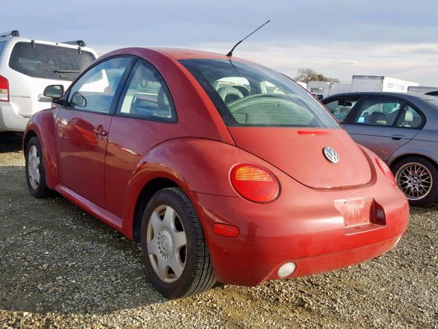 3VWCC21CXYM498819 - 2000 VOLKSWAGEN NEW BEETLE Qırmızı foto 3