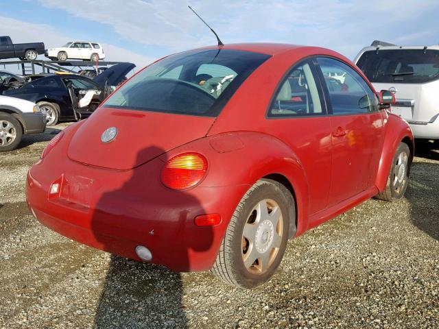 3VWCC21CXYM498819 - 2000 VOLKSWAGEN NEW BEETLE Qırmızı foto 4