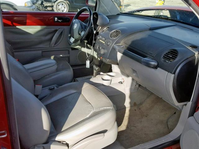 3VWCC21CXYM498819 - 2000 VOLKSWAGEN NEW BEETLE Qırmızı foto 5