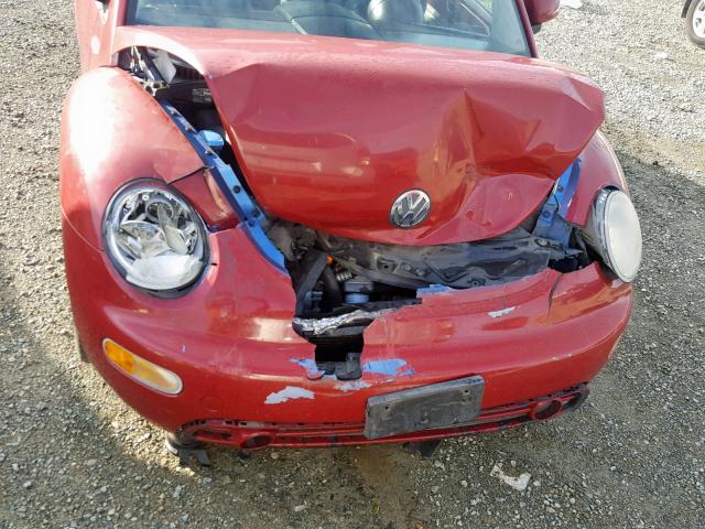 3VWCC21CXYM498819 - 2000 VOLKSWAGEN NEW BEETLE Qırmızı foto 9