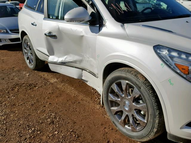 5GAKVCKD8HJ142731 - 2017 BUICK ENCLAVE WHITE photo 9