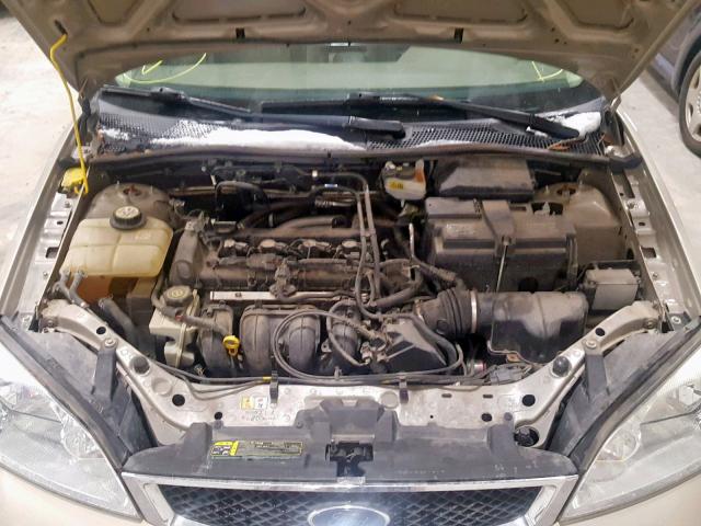 1FAFP34N97W131373 - 2007 FORD FOCUS ZX4 GOLD photo 7