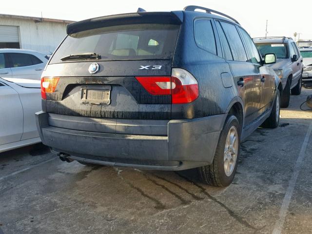 WBXPA73494WB23887 - 2004 BMW X3 2.5I BLACK photo 4