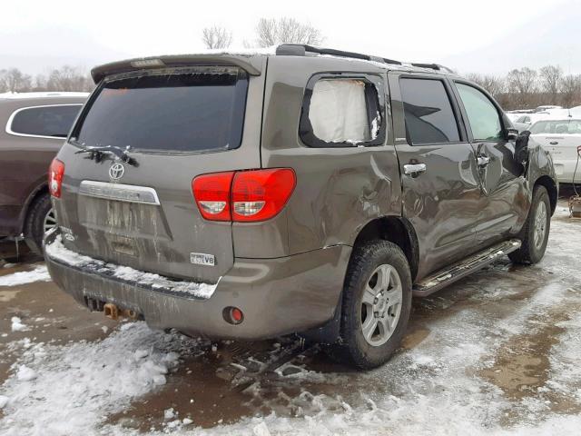 5TDBY68A38S012914 - 2008 TOYOTA SEQUOIA LI BROWN photo 4