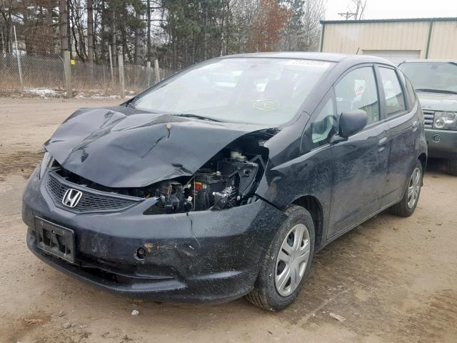 JHMGE8H38BC010644 - 2011 HONDA FIT BLACK photo 2