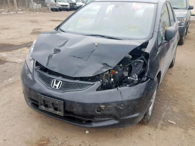 JHMGE8H38BC010644 - 2011 HONDA FIT BLACK photo 9