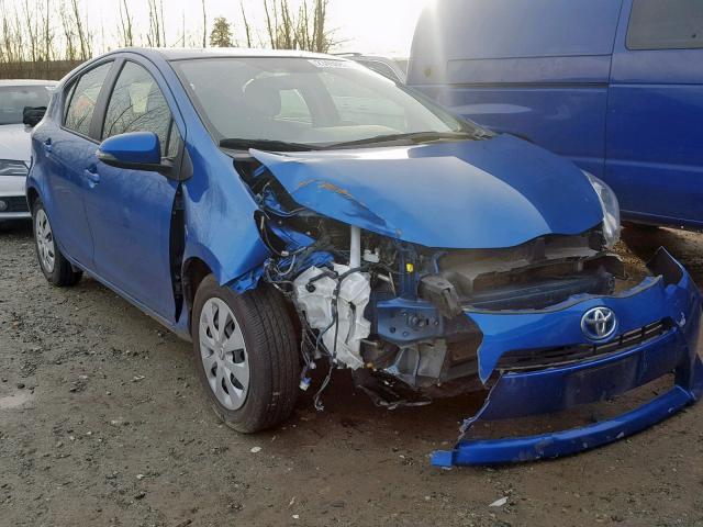 JTDKDTB30D1541006 - 2013 TOYOTA PRIUS C BLUE photo 1