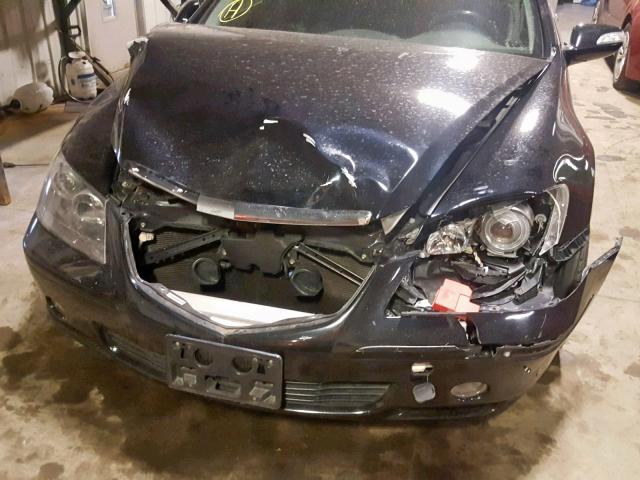 JH4KB16545C010059 - 2005 ACURA RL BLACK photo 9