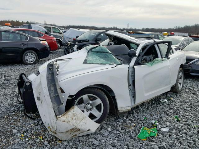 2C3CDXAGXDH568297 - 2013 DODGE CHARGER PO WHITE photo 2