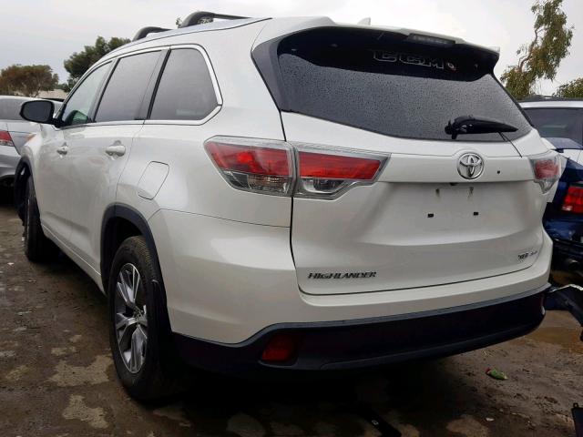 5TDJKRFH9FS127223 - 2015 TOYOTA HIGHLANDER Ağ foto 3