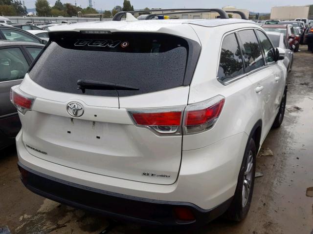 5TDJKRFH9FS127223 - 2015 TOYOTA HIGHLANDER Ağ foto 4