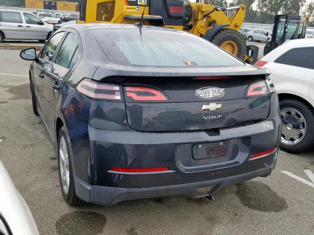 1G1RE6E45EU174100 - 2014 CHEVROLET VOLT BLACK photo 3